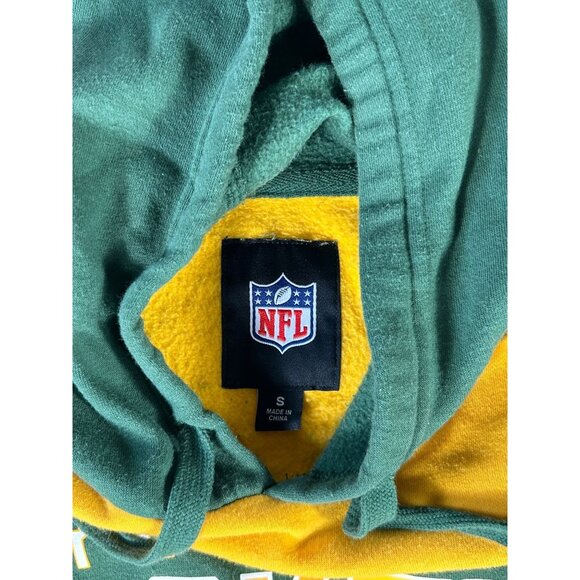 Green Bay Packers NFL Fleece Hooded Pullover Jacket Size S Embroidered Green - Picture 3 of 8